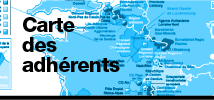 Carte des adhérents