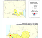 Répartition des travailleurs transfrontaliers de la France vers l'Espagne et l'Andorre