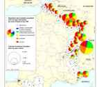 Flux sortants de travailleurs frontaliers par catégorie socio-professionnelle sur les frontières françaises