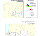 Flux sortants de travailleurs frontaliers par catégorie socio-professionelle : frontière franco-hispano-andorrane