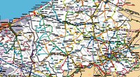 Une carte des transports entre le Nord de la France et la Flandre occidentale