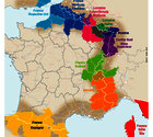 Espaces de coopération Interreg IIIA sur les frontières françaises